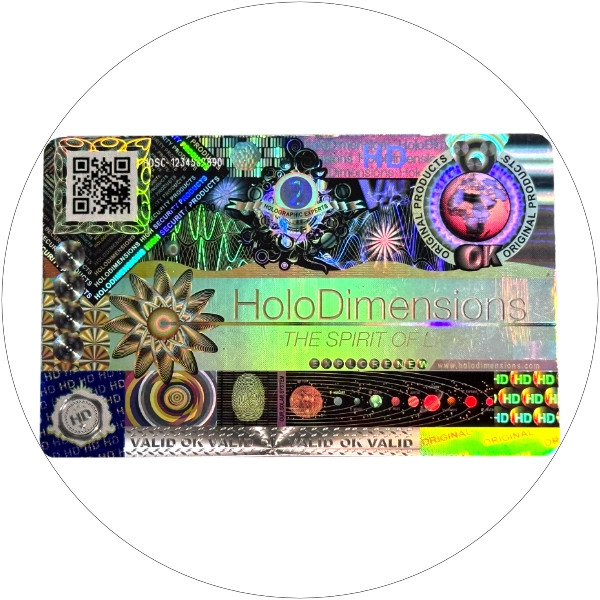 Hologram sticker with your own logo - 100% tamper-proof | quality seal with hologram | highest quality | for brand protection & product security.