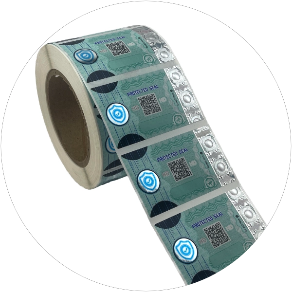 VOID labels with hologram (Tamper Evident) offer maximum protection against counterfeiting and tampering for product security and industrial labeling.